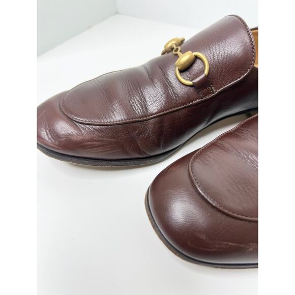 Gucci Brown Goatskin Men's Horsebit Loafers, Size 7 - Picture 10 of 14
